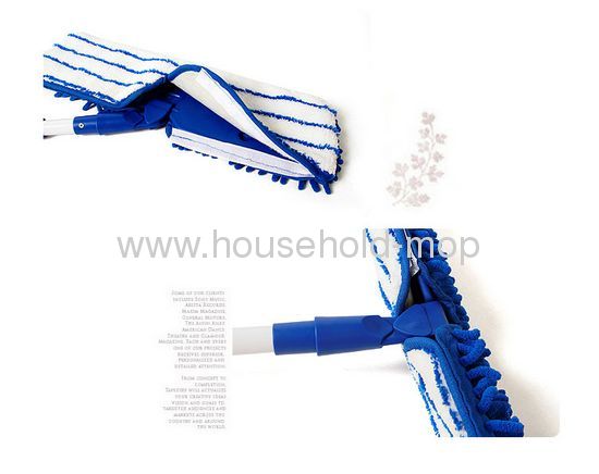 2 in 1 Mop Microfiber and Chenille Double-Sided Home Cleaning Device