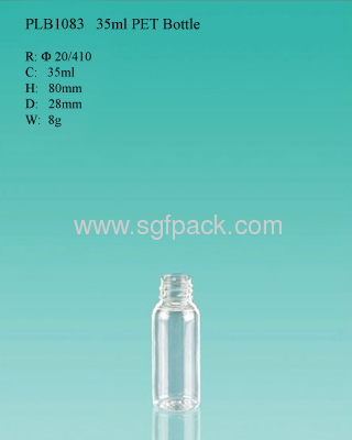 Boston Round PET bottle 30ml personal care plastic container serum bottle Plastic PET package