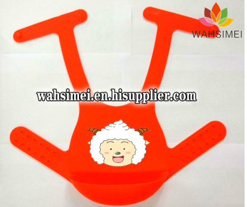 Anti-Bacterial waterproof easyclean silicone baby bib for Promotion