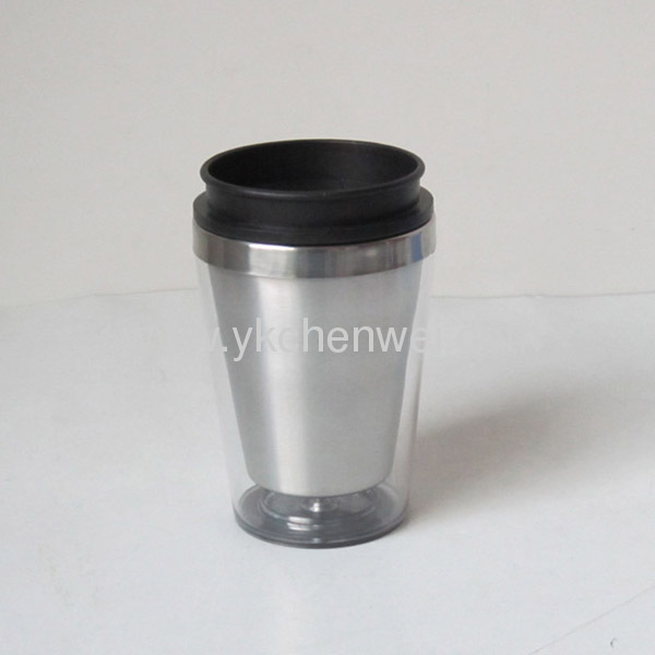 10ozwholesale Double wall clear coffee mug 