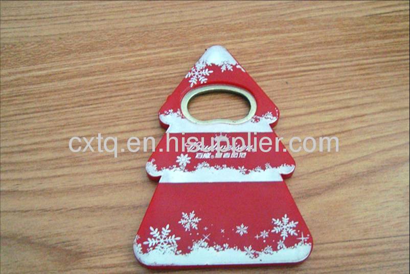 Christmas tree bottle opener