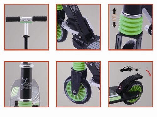 2013 hot sale foldable adult kick foot scooter with two wheels