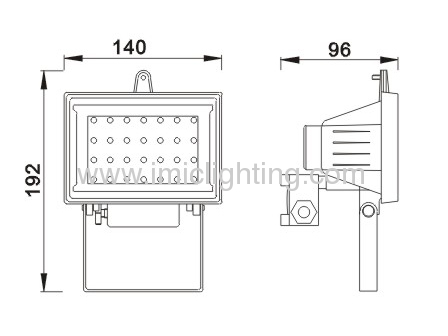 5W LED Projector with wall mounting