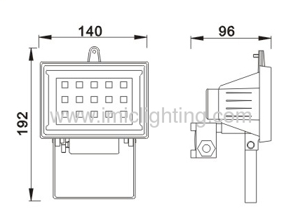 1.8W Aluminium LED Projector with 15pcs LED