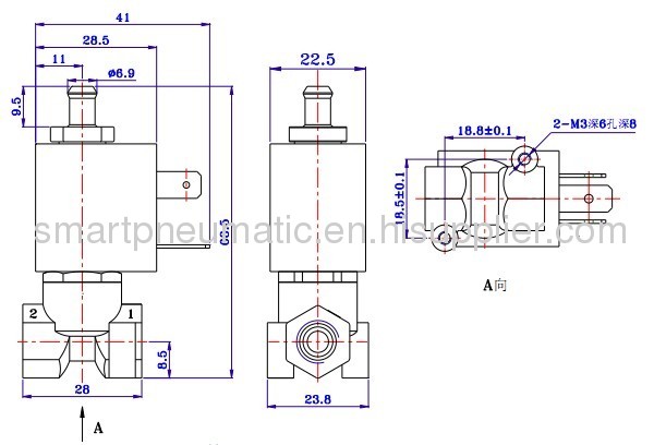 2/2 way normally closed solenid valve,small valve,water vlve,can be used for WATER SYSTEM.