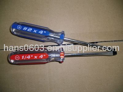 Acetate handle screwdrivers with CR-V blade
