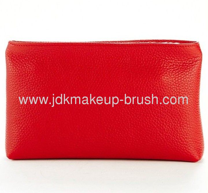 Fashion Red PU Cosmetic Pouch