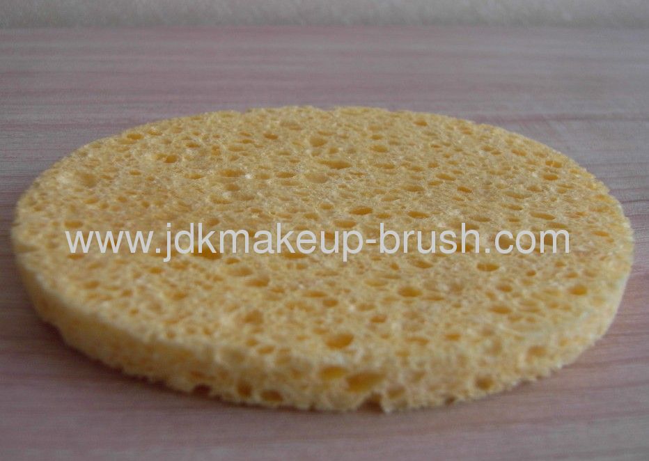 Yellow Oval shape Eco-friendly Cellulose Sponge