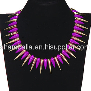 2013 NEW Arrival Gothic Punk Rock Jewelry Enamel Rivet Spike Choker Necklace