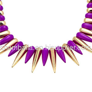 2013 NEW Arrival Gothic Punk Rock Jewelry Enamel Rivet Spike Choker Necklace