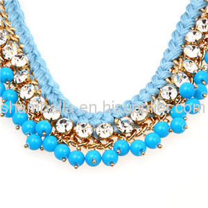 2013 Fashion Ladies Beaded Swarovski Crystal Strand String Necklace Wholesale