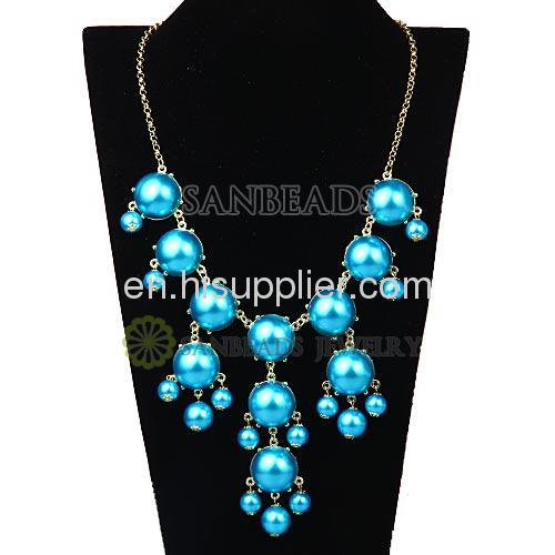 Wholesale J CREW Fake Pearl Bib Necklace