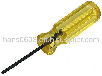 Acetate yellow handle screwdriver