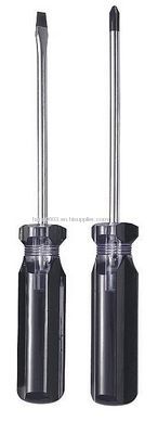 Black color strip acetate handle screwdrivers