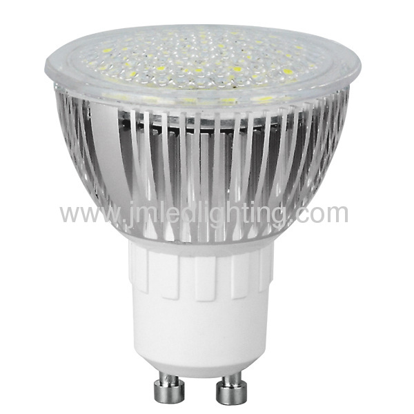point cover gu10 led bulb light 4.5w 450lm 