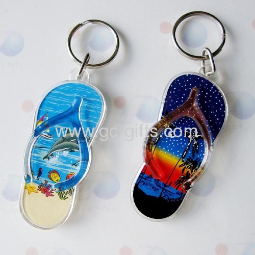 Plastic key ring with bottle opener