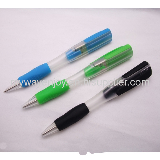 4GB Fashion plastic ballpoint pen usb flash drive with logo printed