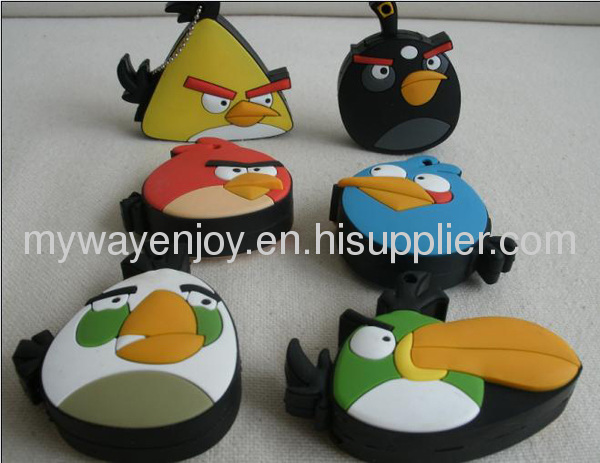 8gb Cartoon angry birds usb flash drive/animal shape usb memory drive