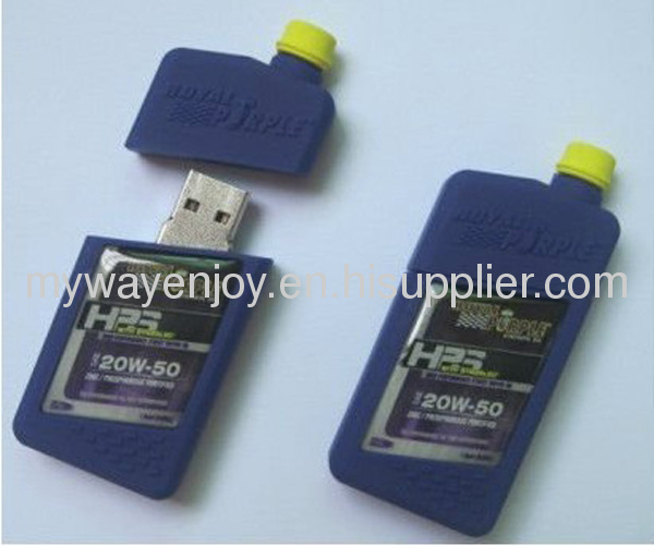 Custom design oil drum shape usb flash drive