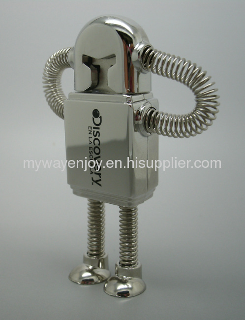 8GB metal robot usb drive with custom logo for gifts