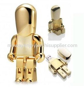 8GB metal robot usb drive with custom logo for gifts