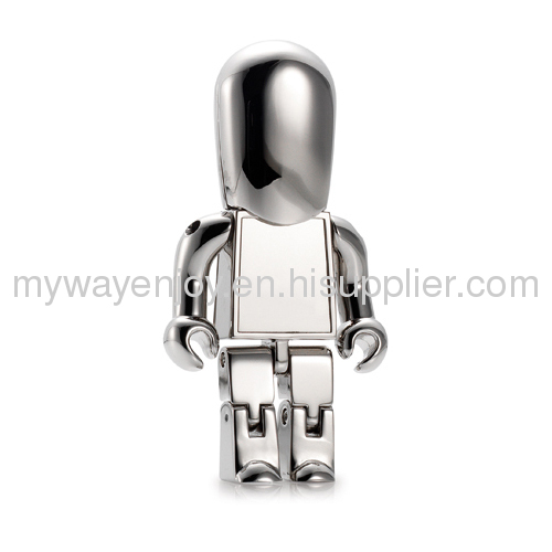 8GB metal robot usb drive with custom logo for gifts