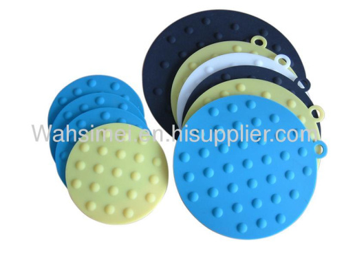 Round shape heat resistant silicone mats