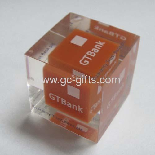 Clear perspex commemorative coin display blocks