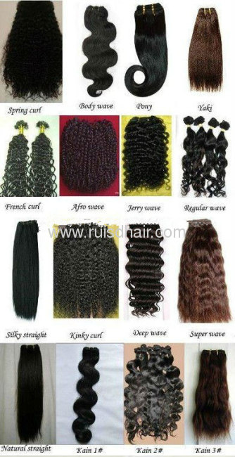 Jerry curl hair weft 3pcs