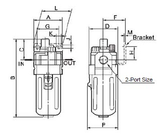 air filter smc filter air conditional filter pneumatic filter smc AF5000-10