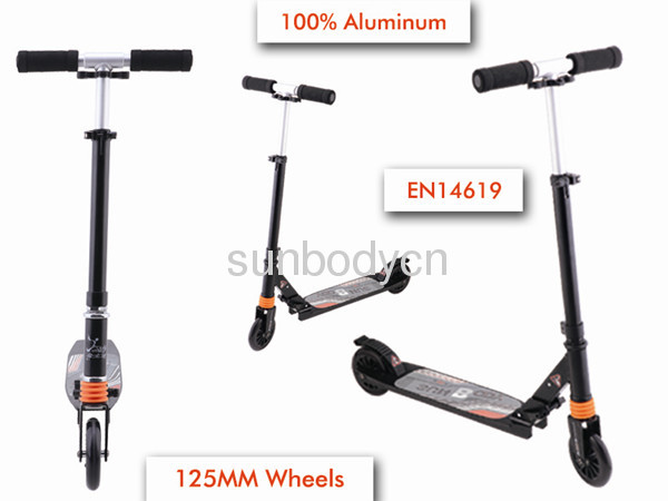 hot sale foldable adult kick foot scooter with two wheels