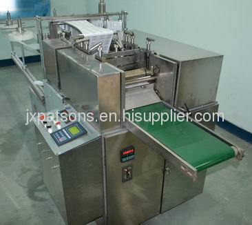 Automatic alcohol prep pad swabs wet wipes making machine