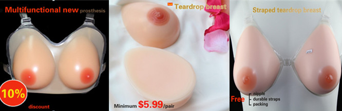 Hot sell new design silicone mastectomy breast forms