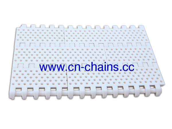 Perforated flat top with round hole modular conveyor belt( RW-VT800)