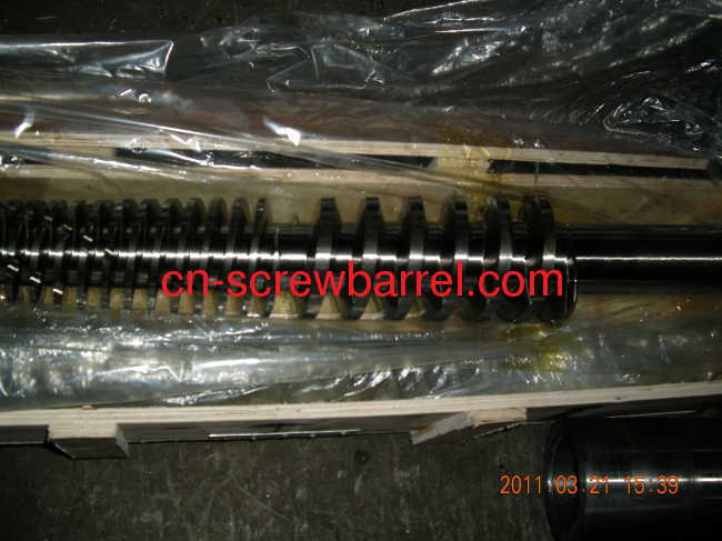 conical twin screw and barrel for extruder machine