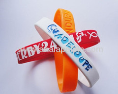 Adjustable imprinted Silicone Wristbands