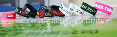 Adjustable imprinted Silicone Wristbands