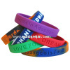 Debosse Or Embossed Silicone wristbands 