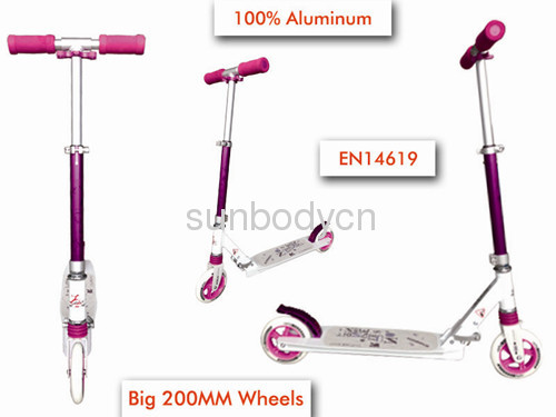 Hot sales front Suspensions 125mm PU wheel EN14619 Pro children Scooter for good quality 