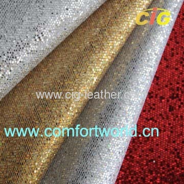 Artificial Leather For Furniture Decoration Flocking With Genuine Leather