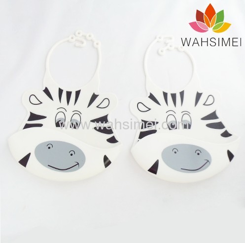 Custom cheap funny silicone baby bib for wholesale