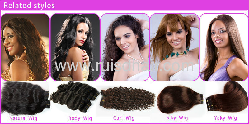 100% human hair weft/hair weave/hair weaving(machine made/hand tied weft)