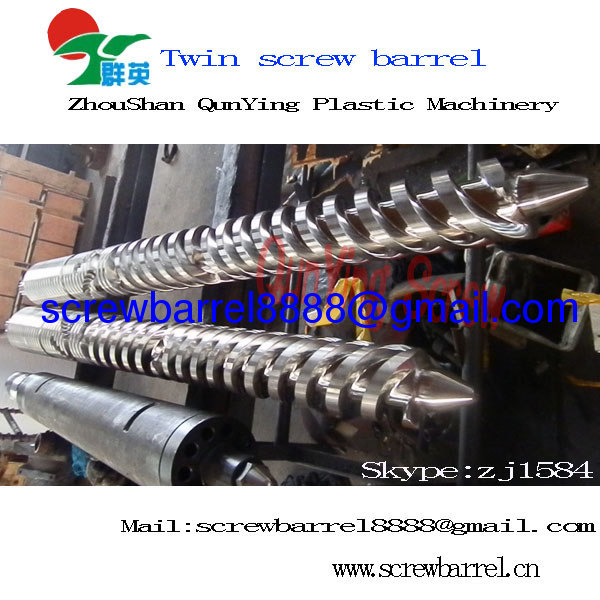 bimetallic double screw barrel