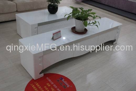 Qingxie Q6104 Modern simple style Glass/tempering glass TV stands Cabinets