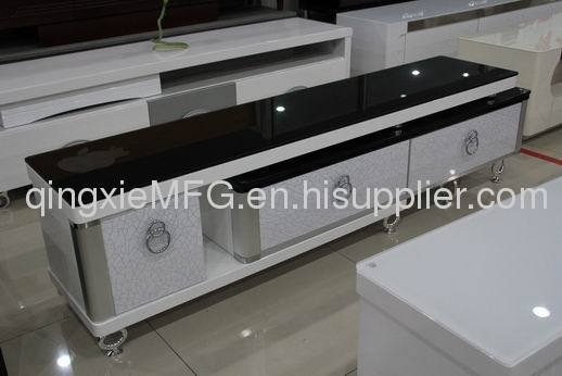 Qingxie Q6115 Modern simple style Glass/tempering glass TV stands Cabinets