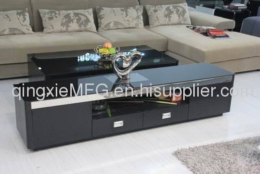 Qingxie Q6125 Modern simple style Glass/tempering glass TV stands Cabinets Tea table