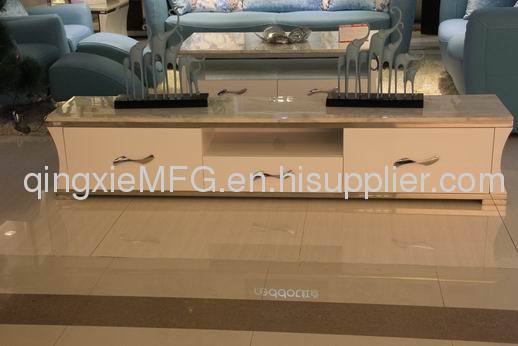 Qingxie Q6134 Modern simple style Glass/tempering glass TV stands Cabinets