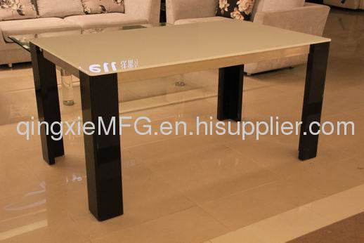 Qingxie Q6135 Modern simple style Glass/Tempering glass Dining table