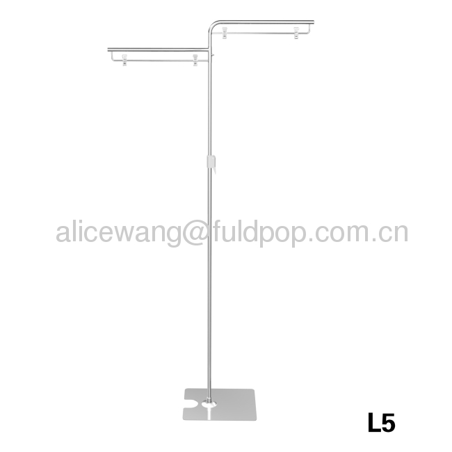 supermarket double-sides metal base display holder