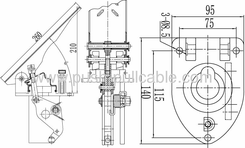 GJ1110L Foot Pedal for Loader Clutch